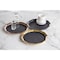 Service Ideas Paneled Tray with Removable Insert, 14"diameter, Stainless Steel, Black Onyx TRPN1614RIBSBX - alternate 5